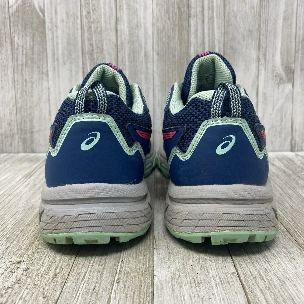 Women's Asics Gel Venture 8 Trail Running Sneaker Shoes Blue Pink - Size 9 - Picture 9 of 11